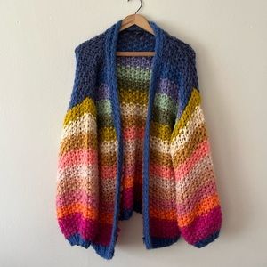 FRNCH Paris Bully & Colorful Knit Oversized Sweater